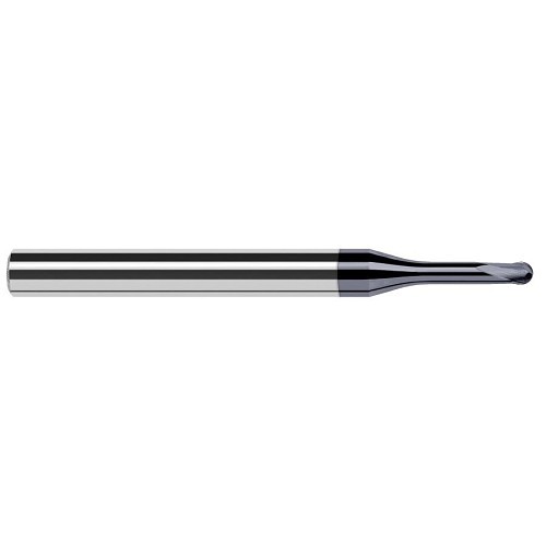 Harvey Tool HAR37909-C6 End Mill, 9/64 in Cutter Dia, 0.112 in Length of Cut, 2 Flutes, 1/4 in Shank Dia, 2-1/2 in Overall Length, C6